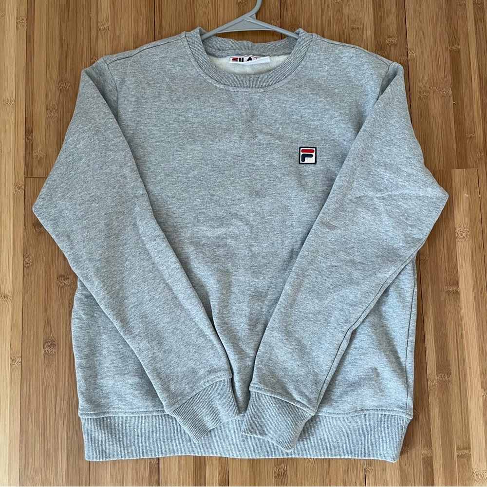 Fila Logo Grey Sweatshirt Women M
